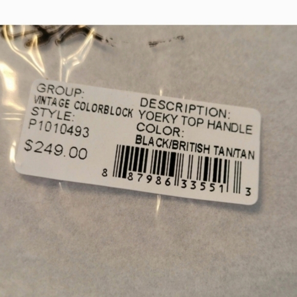 PATRICIA NASH Leather Yoeky Top Handle Colorblock Bag Crossbody - Picture 7 of 7